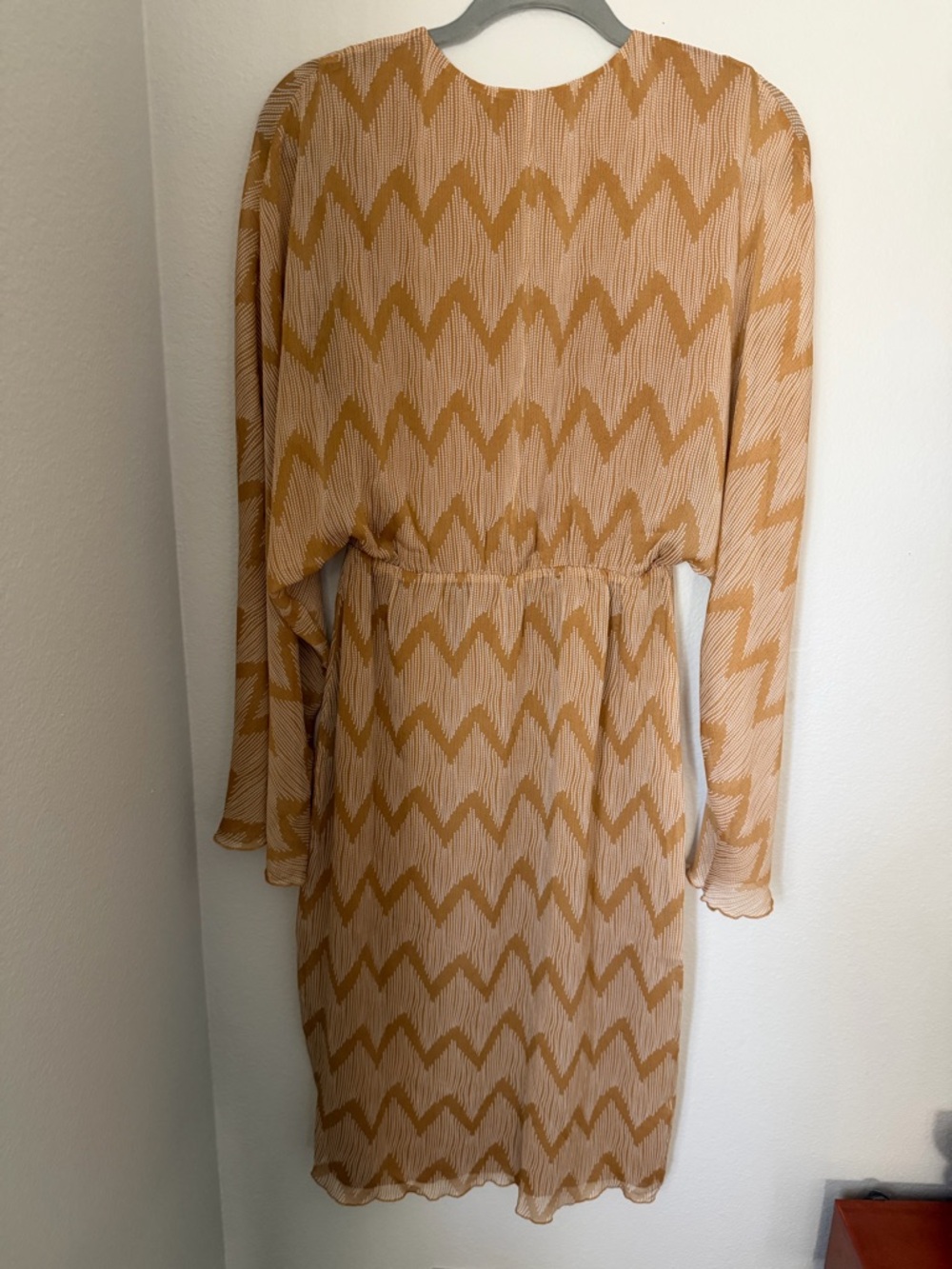 REVOLVE House of Harlow 1960 Rust Orange Chevron Dress with Slit Size S - Picture 8 of 9